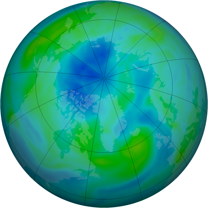 Arctic ozone map for 26 September 2005